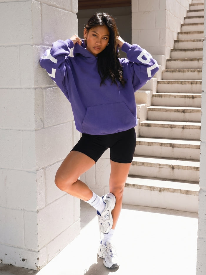 Isabel Oversized Hoodie - Bold Purple