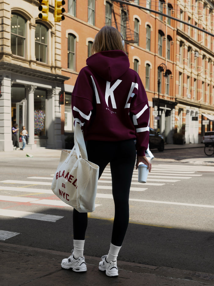 Isabel Oversized Hoodie - Dark Cherry