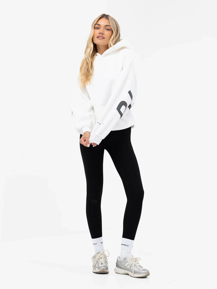 Isabel Oversized Hoodie - Flat White & Graphite