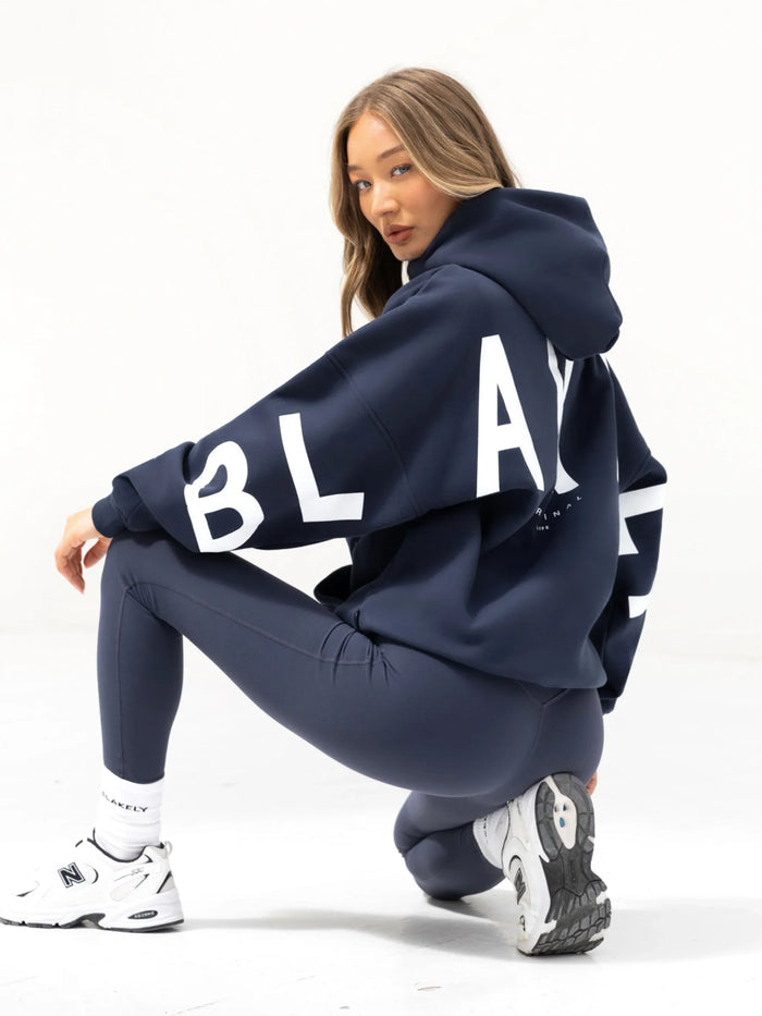 Isabel Oversized Hoodie - Midnight Blue