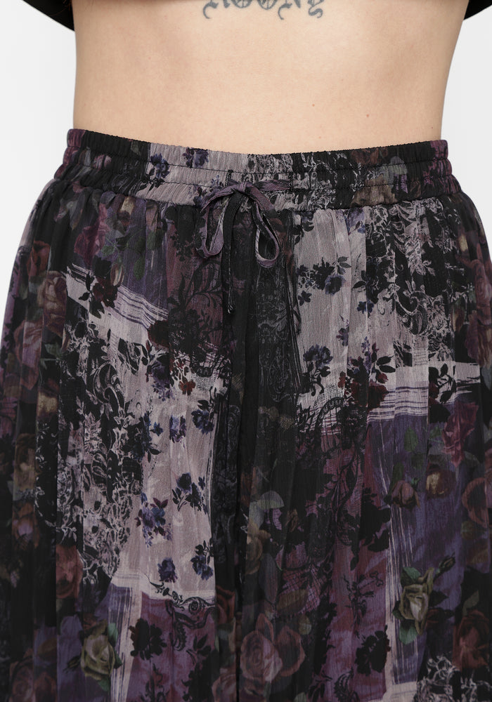 Iskra Mystic Floral Chiffon Culotte