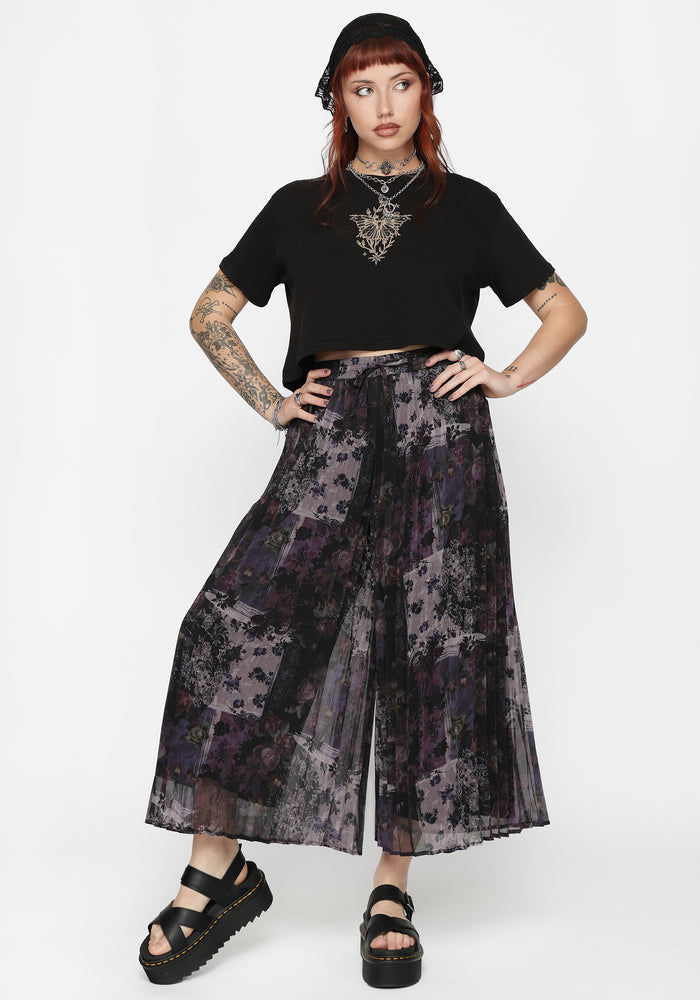 Iskra Mystic Floral Chiffon Culotte