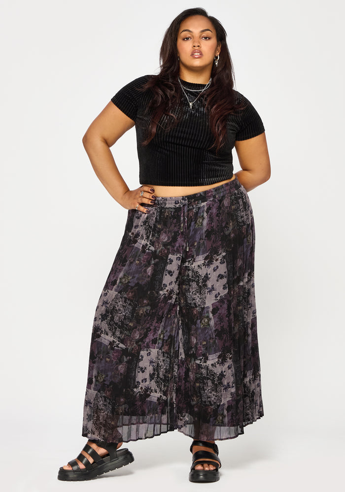 Iskra Mystic Floral Chiffon Culotte