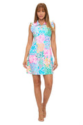 Island Breeze Tropical Floral Polo Dress