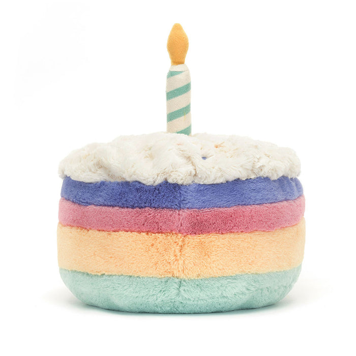 Jellycat Amuseables Rainbow Birthday Cake medium