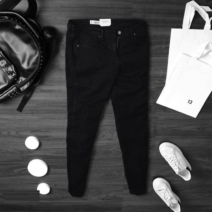 Jet Black Stretch Jeans for Men UAE - 3410