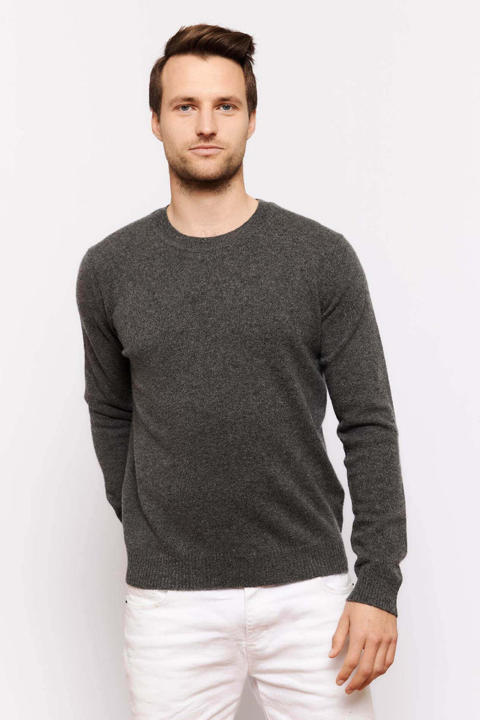 Alessandra Cashmere Sweater Jules Cashmere Sweater in Charcoal