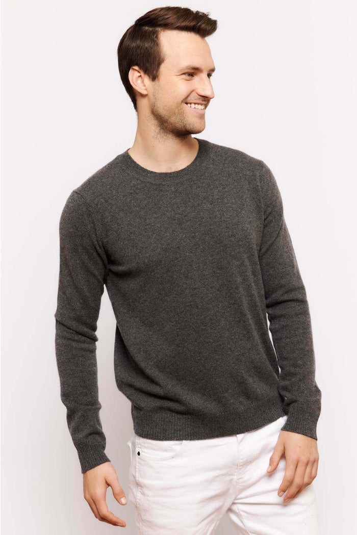 Alessandra Cashmere Sweater Jules Cashmere Sweater in Charcoal