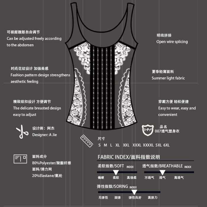 Jumpsuit Tummy Control Shapewear Waist Trainer Vest Top Shaper Corset