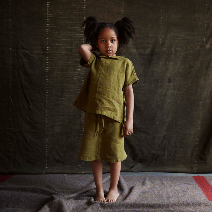 Juniper Baby & Kids Skirt - Linen - Olive