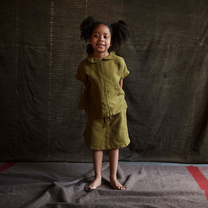 Juniper Baby & Kids Skirt - Linen - Olive