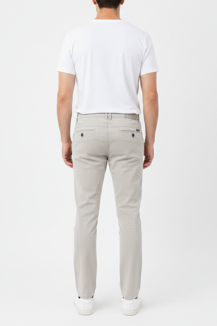 WAM DENIM Chino 72458 Kelvin Grey - Back View