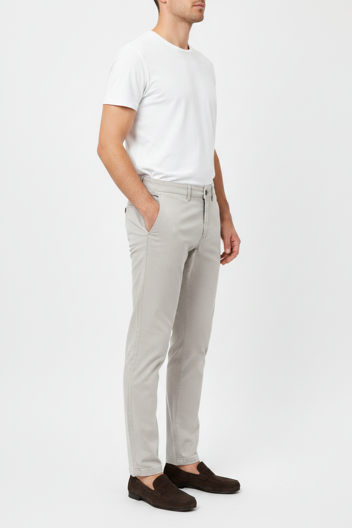 WAM DENIM Chino 72458 Kelvin Grey - Side View
