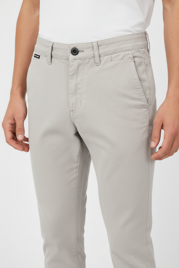 WAM DENIM Chino 72458 Kelvin Grey - Waist Detail