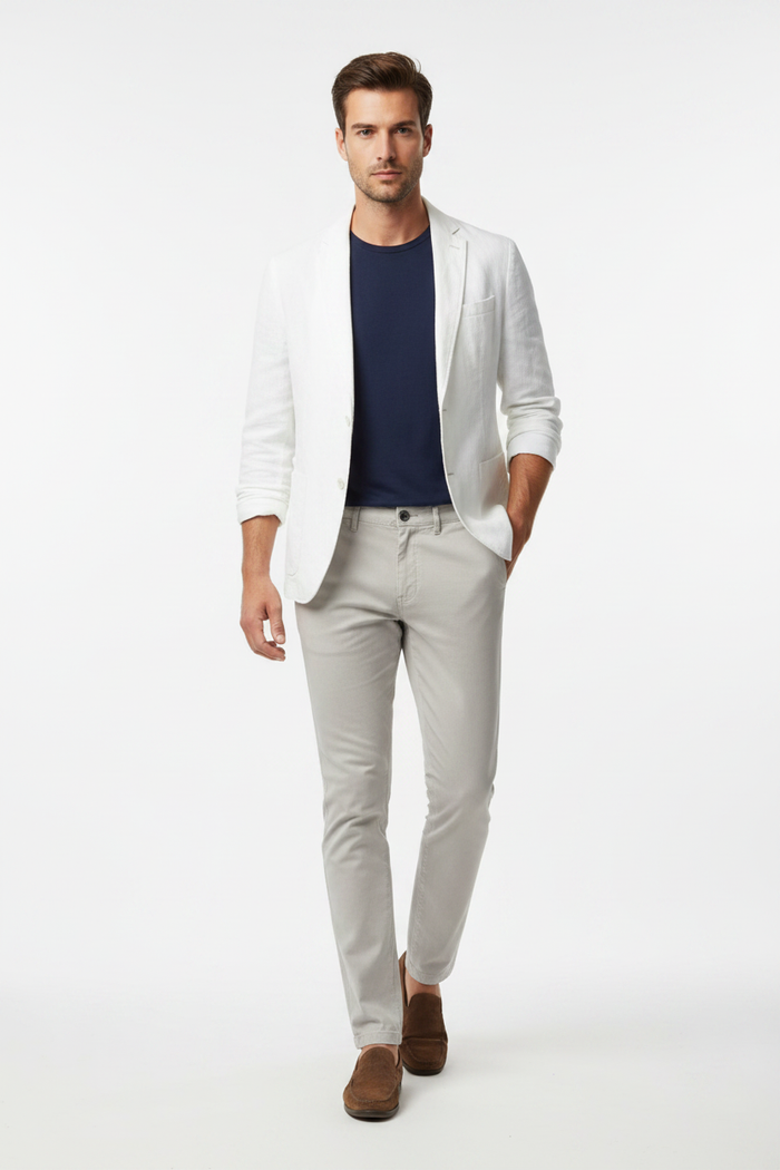 WAM DENIM Chino 72458 Kelvin Grey - Lifestyle