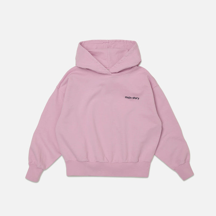 Kids Cotton Hooded Sweat - Pink Lavender