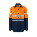 Kids Lightweight Two Tone L/S Shirt With Reflective Tape WSK125