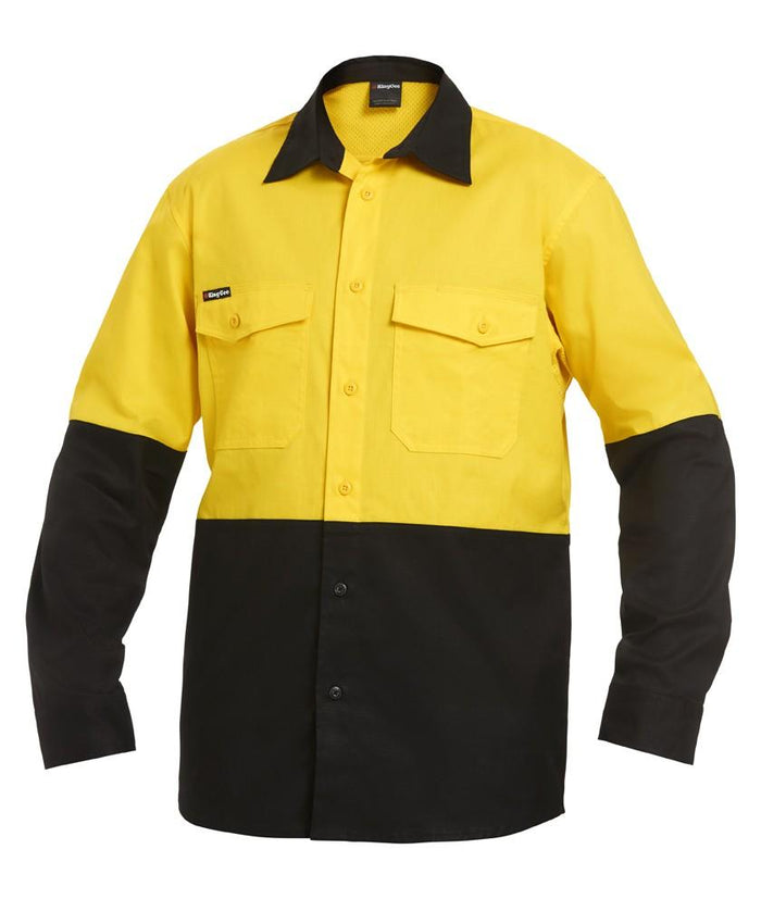 King Gee Workcool 2 Spliced Shirt L/S K54870