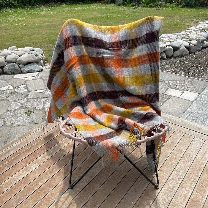 Klippan - Lambswool and Gotland Multi Throw Yellow