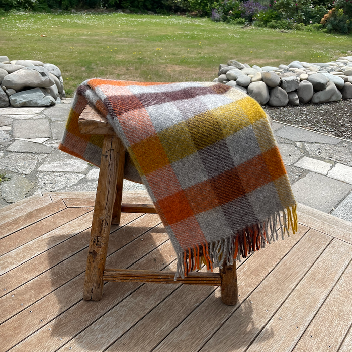 Klippan - Lambswool and Gotland Multi Throw Yellow