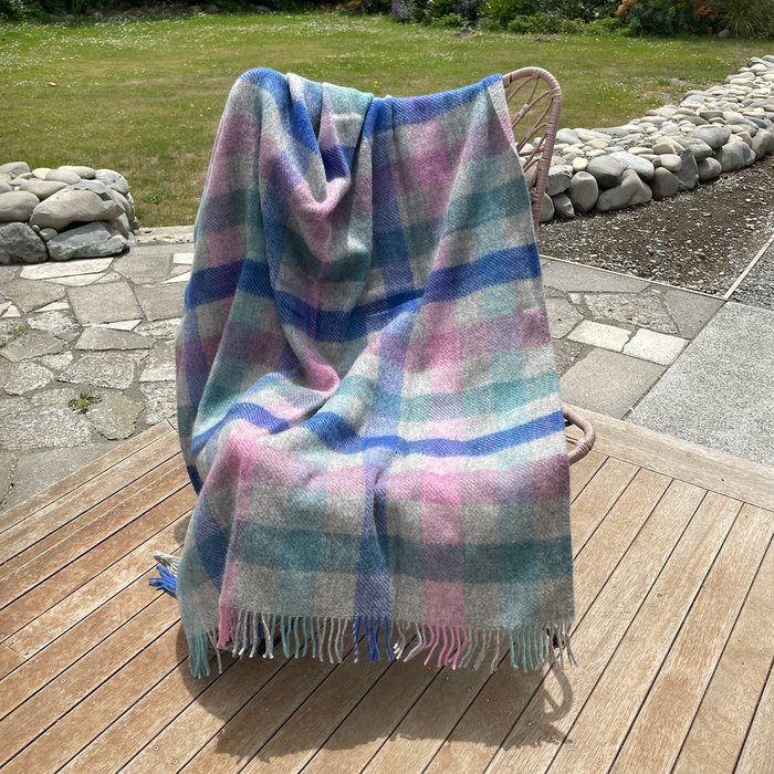 Klippan - Lambswool and Gotland Multi Throw Pastel