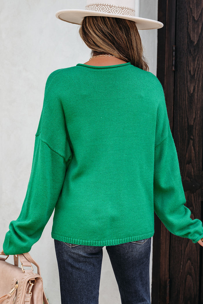 Knit Button Sweater Cardigan