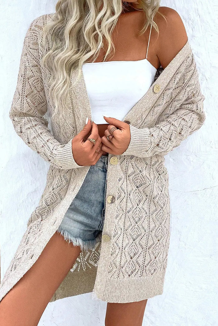 Shop Knit Front Long Cardigan at eAura