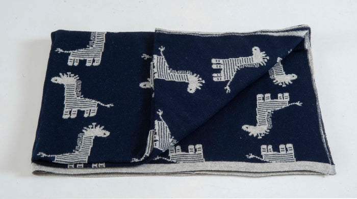 Knitted AC Blanket/Quilt for Baby | 100% Cotton I Reversible