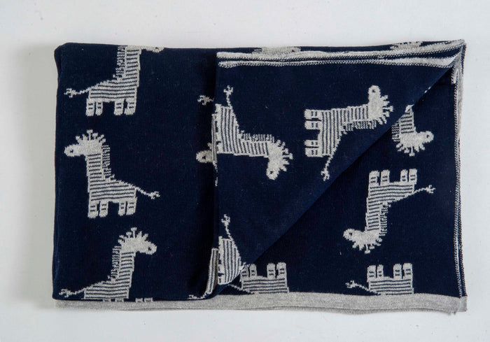 Knitted AC Blanket/Quilt for Baby | 100% Cotton I Reversible