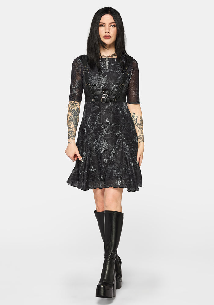 Kosmara Map Print Mini Dress