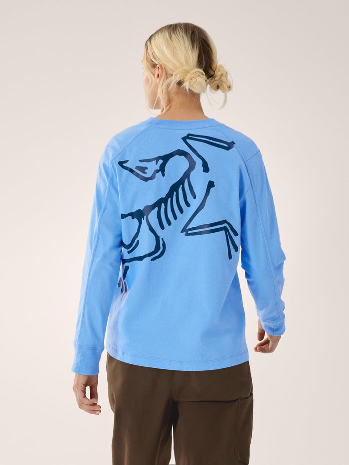 Kragg Cotton Bird Crew Neck Shirt LS Women's