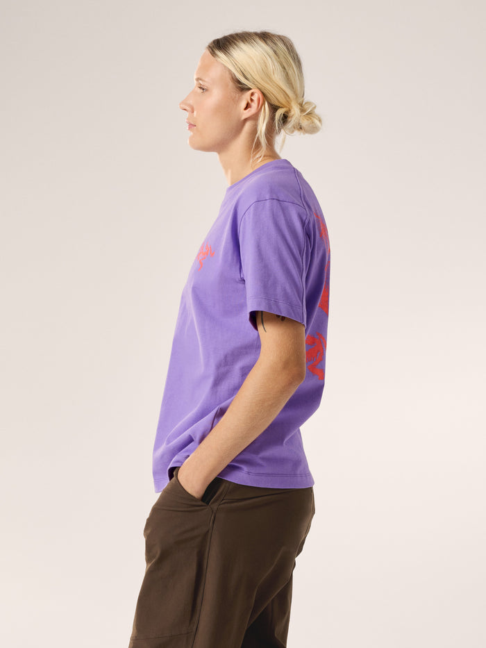 Kragg Cotton Bird Tile Crew Shirt SS Women's