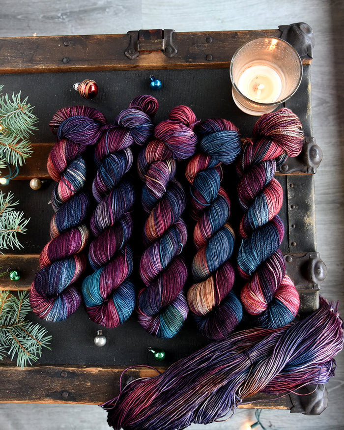 Destination Yarn fingering weight yarn Krampus