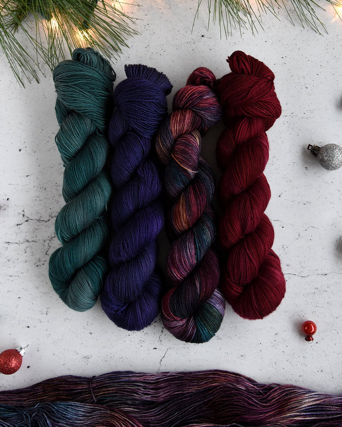 Destination Yarn fingering weight yarn Krampus