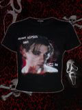 "k!ss me" baby tee