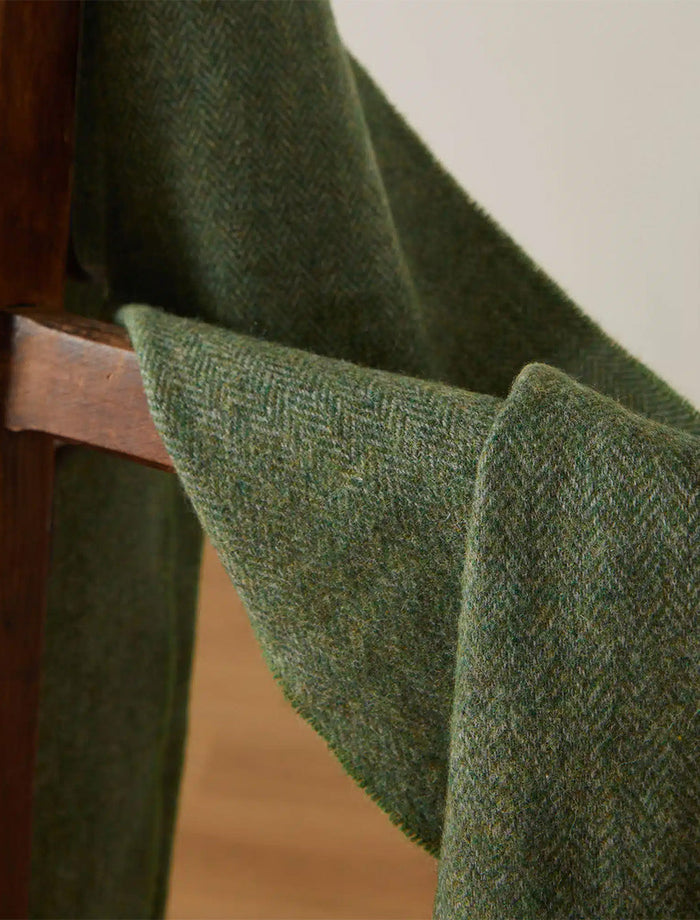 Green Herringbone / One Size
