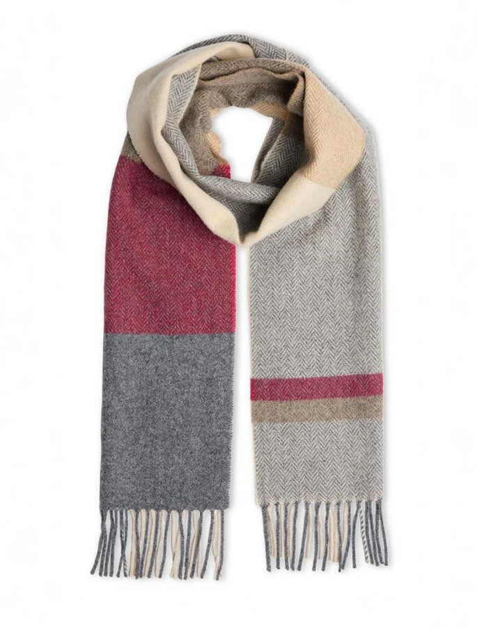 Tomato Camel Block Stripe / One Size