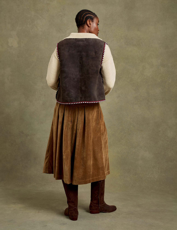 Lancaster Cotton Velvet Skirt