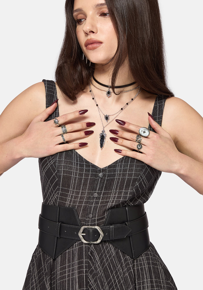 Lancet Buckle Pointed Waist Belt