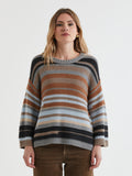 LD&CO - Multi Stripe Jumper - Midgrey - LC7165