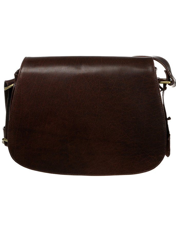 Leather Saddle Bag - Brown