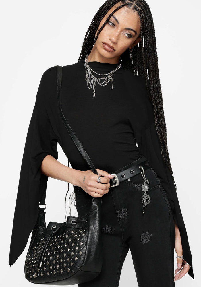 Leela Cape Ruched Top