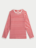Cherry-Ivory Stripe