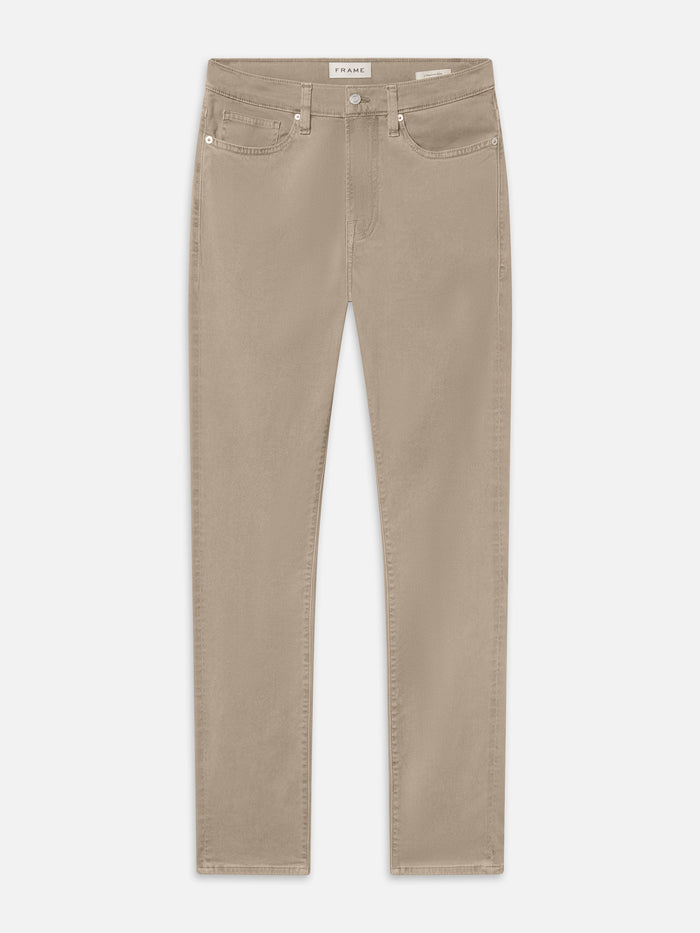 L'Homme Slim Brushed Twill -- Dusty Beige