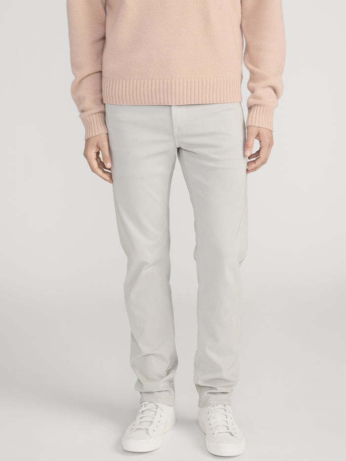 L'Homme Slim Brushed Twill -- Light Stone