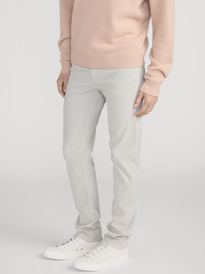 L'Homme Slim Brushed Twill -- Light Stone
