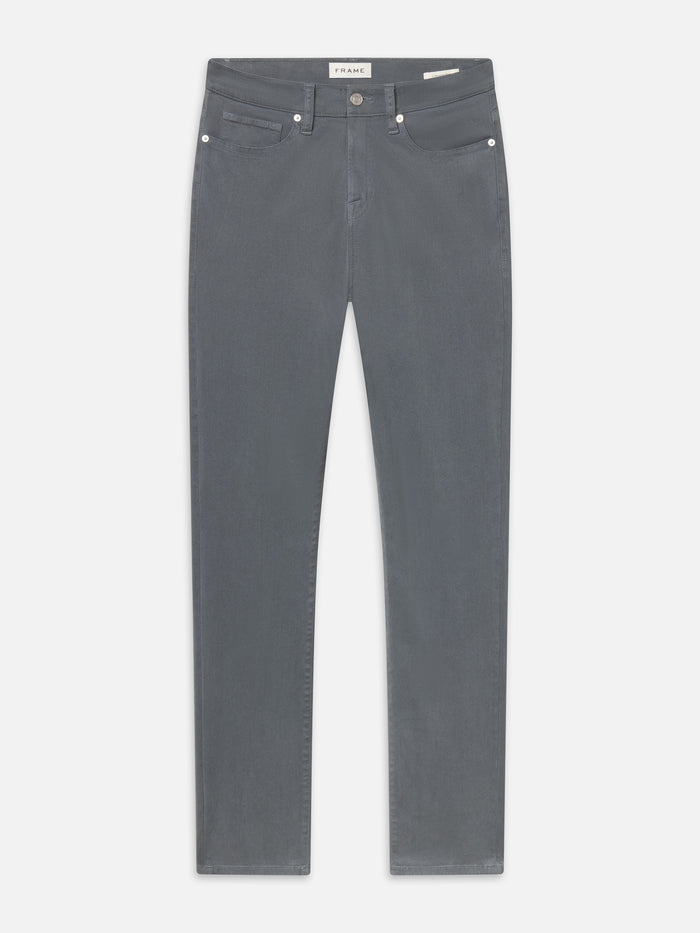 L'Homme Slim Brushed Twill -- Sea Blue