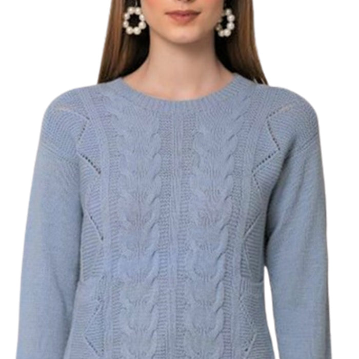 Light Blue Women Pullover | Organic | Pullover with 2 Pockets