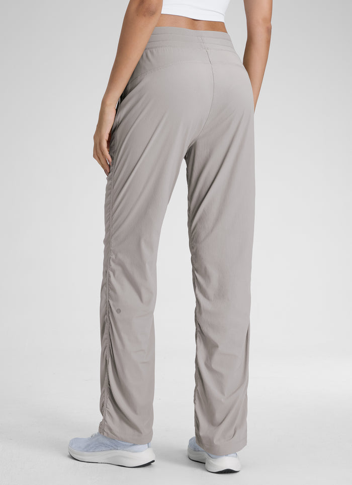 CRZ YOGA Lightweight Workout Pants for Women Straight Leg 30" Dark Chrome
