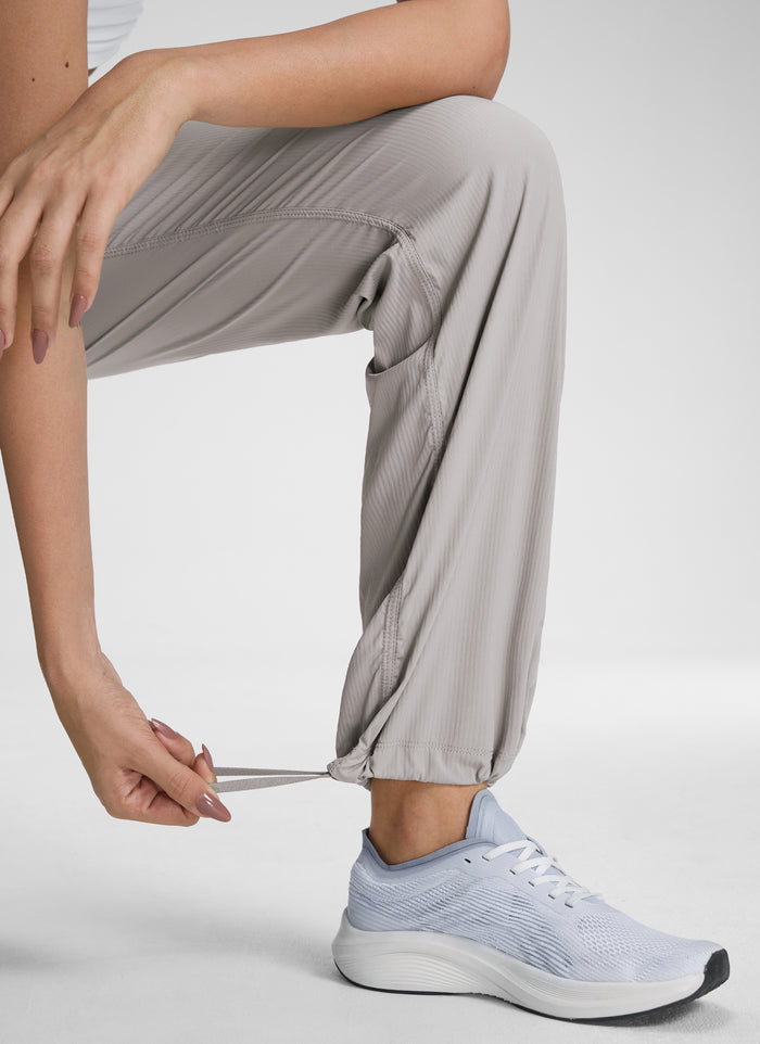 CRZ YOGA Lightweight Workout Pants for Women Straight Leg 30" Dark Chrome